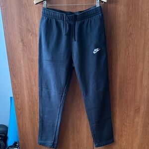 Nike Black Jogger Pants club fleece straight leg